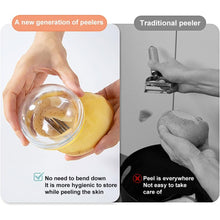 Multifunctional Round Peeler with Removable Storage – Washable Vegetable & Fruit Peeler for Kitchen (1 Pc / Mix Color)