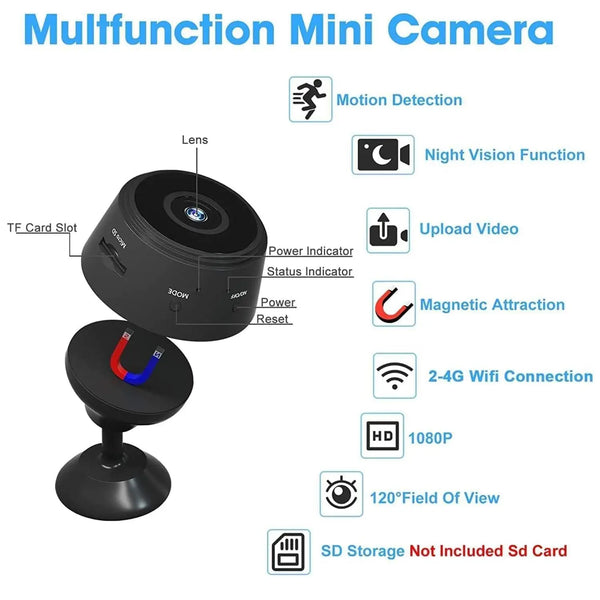 Wireless A9 Camera Mini WiFi Camera WiFi A9 Mini IP Ball Camera Night Vision Camera