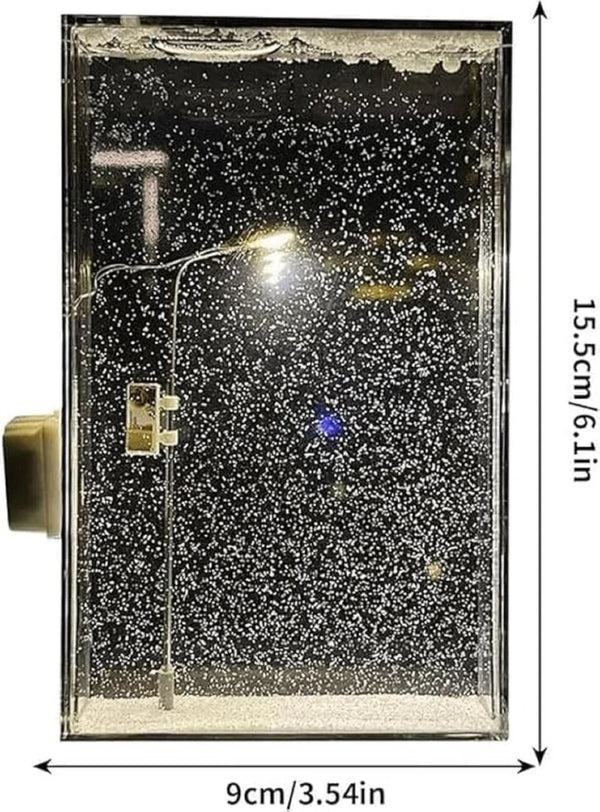 Snowfall Lamp Street Light Snow Lamp Snowy Lamp DIY Snow Scenery Night Light Snow Scenery Lamp