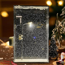 Snowfall Lamp Street Light Snow Lamp Snowy Lamp DIY Snow Scenery Night Light Snow Scenery Lamp