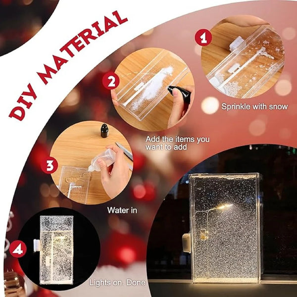 Snowfall Lamp Street Light Snow Lamp Snowy Lamp DIY Snow Scenery Night Light Snow Scenery Lamp