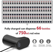 Electric Measurer Cup Whiskey Wine Decanter Aerator Dispenser Pourer Automatic Bar Accessories for Home,Perfect Pouring Aerating & Gift for Men,Women,Mom,Dad (Electric Wine Pourer (Black))